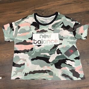 New Balance Women's Camo Boxy Short Sleeve